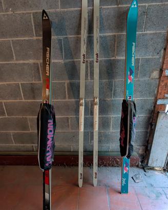 3 coppie di sci vintage