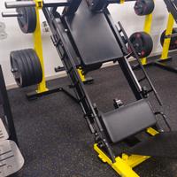 Leg press hack squat dual machine 