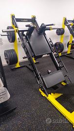 Leg press hack squat dual machine 