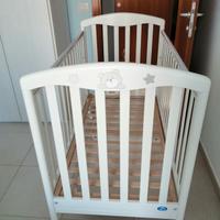 Lettino Pali con materasso e paracolpi 