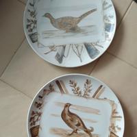 Coppia piatti caccia Fornasetti