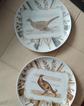 Coppia piatti caccia Fornasetti