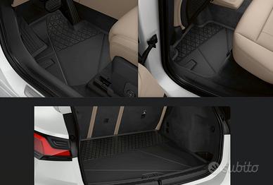 Set Tappetini+Vasca gomma BMW originali X1 (U11)
