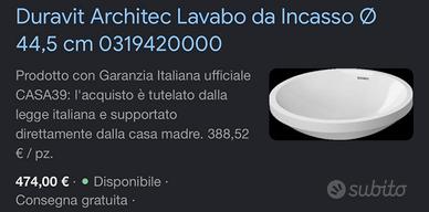 DURAVIT Architec Lavabo
