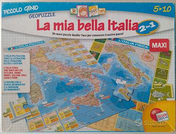 Maxi puzzle double-face - La mia bella Italia