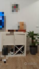 kallax Ikea bianco con ante