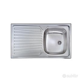 Lavello acciaio Inox una vasca dx