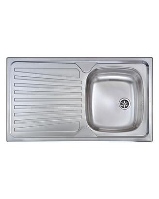 Lavello acciaio Inox una vasca dx