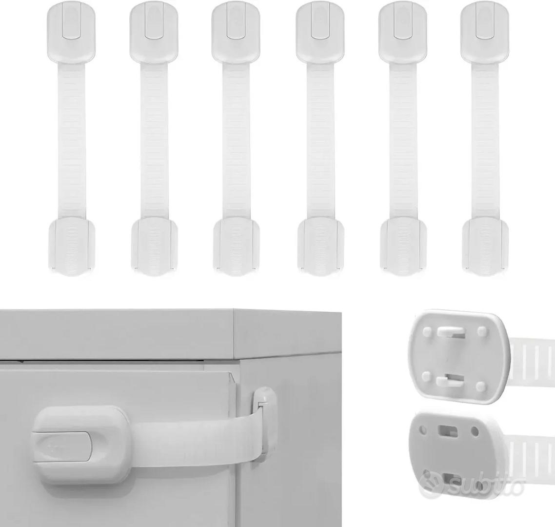 Serratura Adesiva Per Cassetti E Armadi - Trasparente, Con Nastro 3M - Sicurezza Bambini - Foto 3