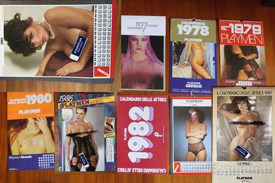 Calendari Playmen anni 80 Vintage attrici italiane