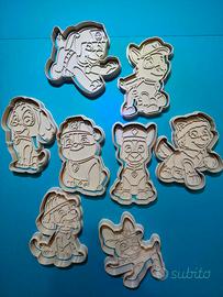 Set 8 formine per biscotti personaggi Paw Patrol
