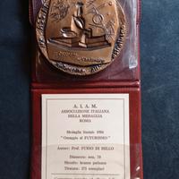 MEDAGLIA  BRONZO  •OMAGGIO   AL  FUTURISMO•