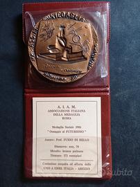 MEDAGLIA  BRONZO  •OMAGGIO   AL  FUTURISMO•