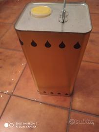 lattina  per olio verde c/tappo 5lt