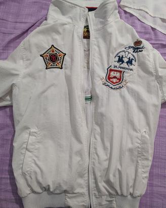 Giacca sportiva La Martina bianca con zip taglia X