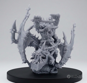 Miniatura Iron Orc Warlord on Wyvern 28mm Proxy