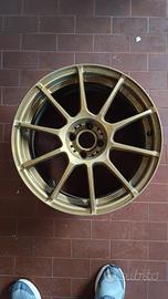 Cerchi dorati Sparco assetto gara 17" punto