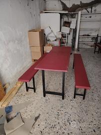 tavoli con panche per esterno 