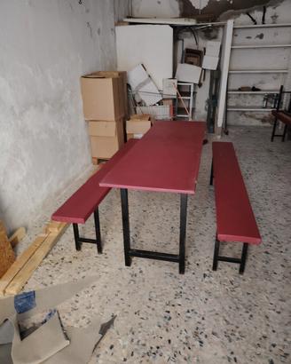 tavoli con panche per esterno 