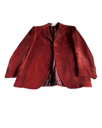 Giacca in velluto rosso David Burnett