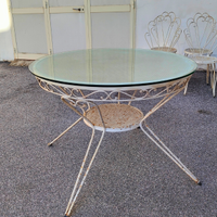 Tavolo in ferro da esterno, Italia anni '60