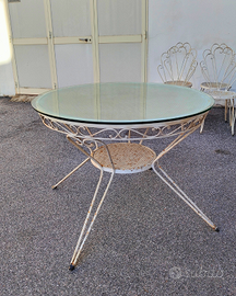 Tavolo in ferro da esterno, Italia anni '60