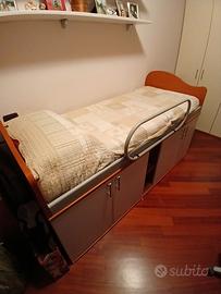 Letto singolo contenitore