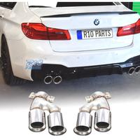 TERMINALI SCARICO BMW G30 G31 17-20 LOOK M5 ARGENT