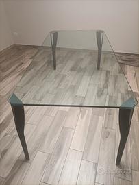 Tavolo in cristallo 180*88