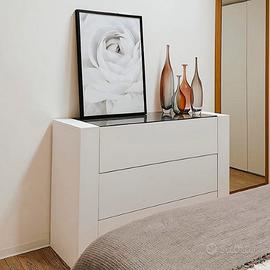 Como Cassettiera Mobili Fiver Bianco