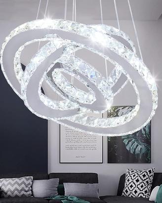 Dixun - Moderno lampadario a LED regolabile