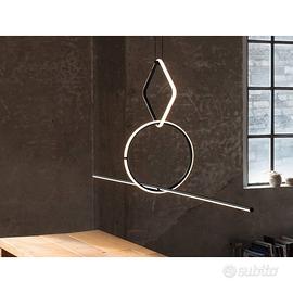 FLOS ARRANGEMENTS SOSPENSIONE LED CERCHIO+QUADRATO