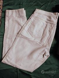 Pantalone vintage anni 80 panno bianco Ball tg. 50