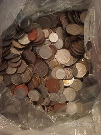 lotto monete italiane e di tutto il mondo 26,5 kg 