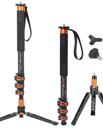 Monopiede in carbonio Refoni 173cm con treppiede