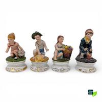 CAPODIMONTE GRUPPO SCULTOREO 4 STAGIONI BAMBINI