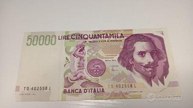 50000 LIRE BERNINI 2° TIPO LETTERA L FDS.