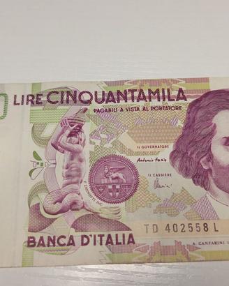 50000 LIRE BERNINI 2° TIPO LETTERA L FDS.