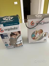 Marsupio Ergobaby 4 posizioni piu’ riduttore