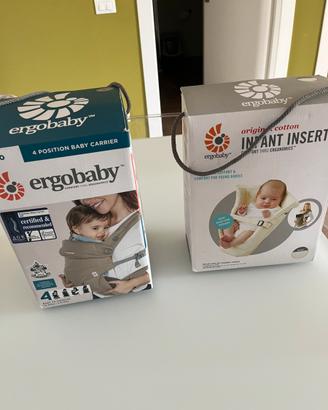 Marsupio Ergobaby 4 posizioni piu’ riduttore