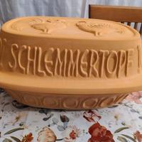 Pentola in terracotta Schlemmer -Topf vintage