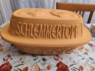 Pentola in terracotta Schlemmer -Topf vintage
