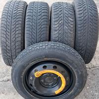 Gomme invernali più cerchi in ferro più ruotino
