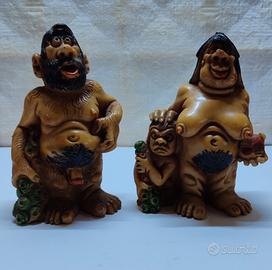 Coppia Statuette Primitivi