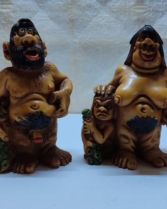 Coppia Statuette Primitivi