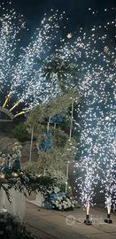 Colonne in ferro per decorazioni floreali separabi