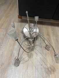 Lampadario a sei bracci con lampade led