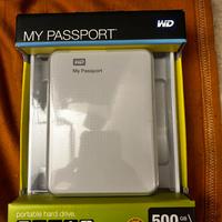 Hard disk 500 Gb portatile NUOVO wd