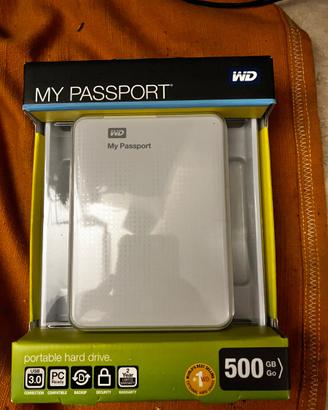 Hard disk 500 Gb portatile NUOVO wd