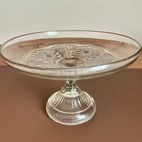 Alzata in vetro trasparente